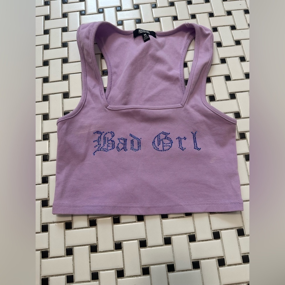 POSTER GIRL Lavender Tank Top